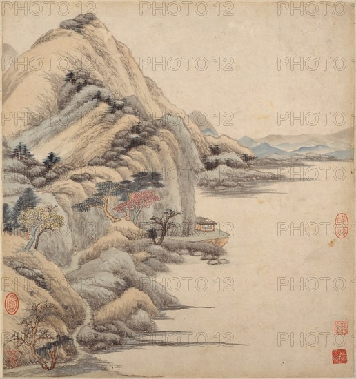 Landscapes in the styles of ancient masters, 17th century. Creator: Wang Jian.