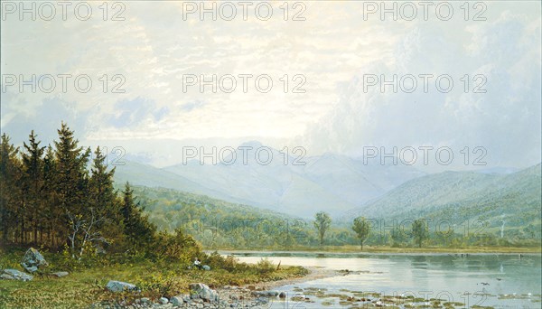 Sunset on Mount Chocorua, New Hampshire, 1872. Creator: William Trost Richards.
