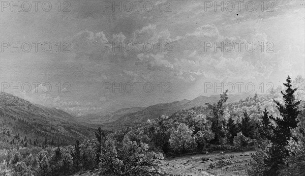 From the Flume House, Franconia, New Hampshire, 1872. Creator: William Trost Richards.