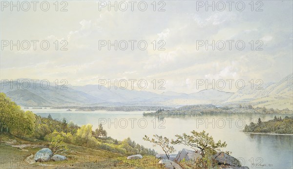 Lake Squam and the Sandwich Mountains, 1872. Creator: William Trost Richards.