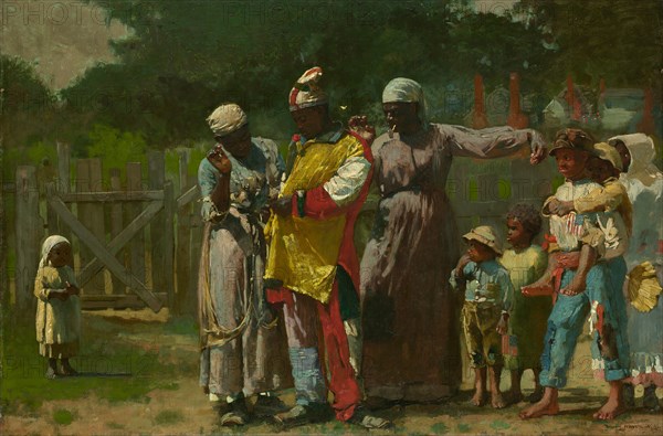 Dressing for the Carnival, 1877. Creator: Winslow Homer.
