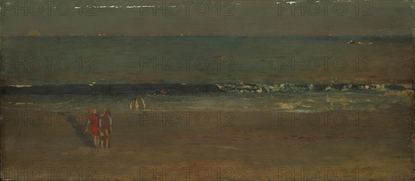 The Beach, Late Afternoon, 1870-72 (?). Creator: Winslow Homer.