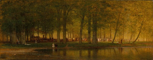 The Camp Meeting, 1874. Creator: Worthington Whittredge.