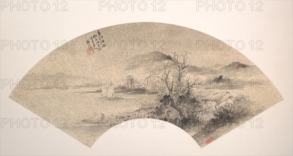 Misty Rain on the River in Spring. Creator: Wu Shixian.