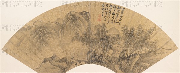 Landscape with Figure. Creator: Xie Shichen.