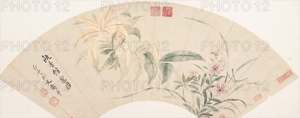 Carnations and Amaranthus. Creator: Yun Shouping.