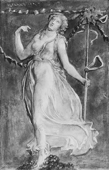 A Bacchante, 1897. Creator: John La Farge.