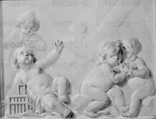 Putti with Birds, second half 18th century. Creator: Unknown.