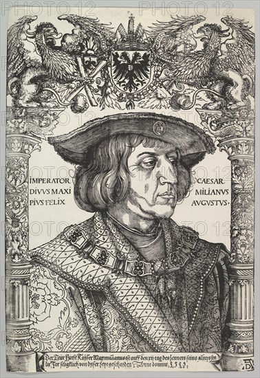 Portrait of Emperor Maximilian I, 1519. Creator: Hans Weiditz.