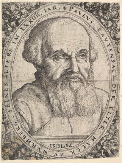 Portrait of Paulus Lautensack the Elder, 1552. Creator: Hans Sebald Lautensack.