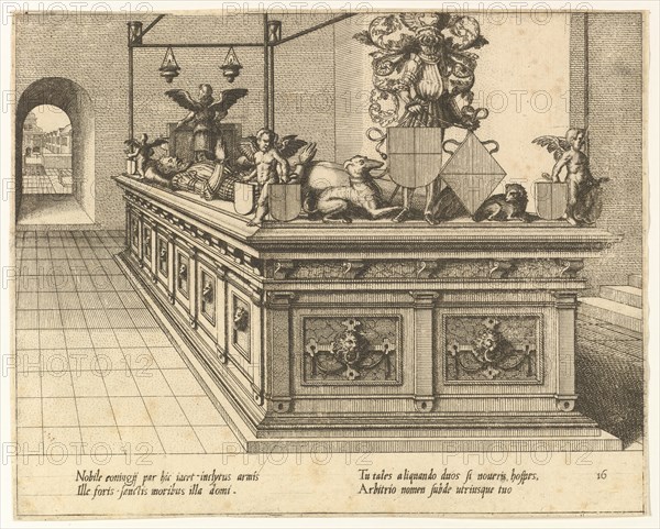 Cœnotaphiorum (16), 1563. Creators: Johannes van Doetecum I, Lucas van Doetecum.