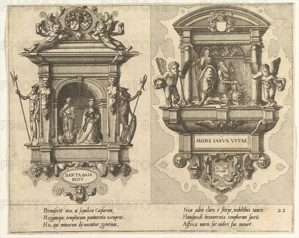 Cœnotaphiorum (22), 1563. Creators: Johannes van Doetecum I, Lucas van Doetecum.