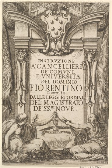 Frontispiece for 'Instructions for Chancellors'