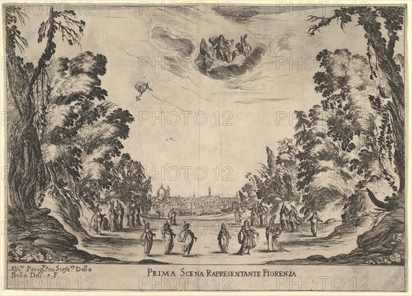First scene, in Florence, from 'The marriage of the gods'