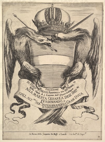 Frontispiece for 'The funeral of Emperor Ferdinand II'