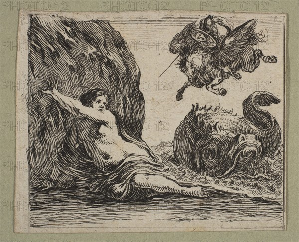 Persée et Andromede, 1644. Creator: Stefano della Bella.
