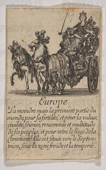 Europe, 1644. Creator: Stefano della Bella.