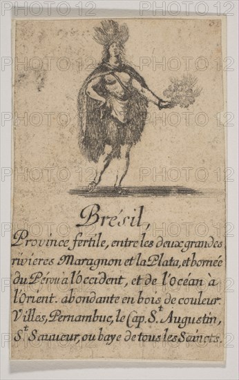 Brésil, 1644. Creator: Stefano della Bella.