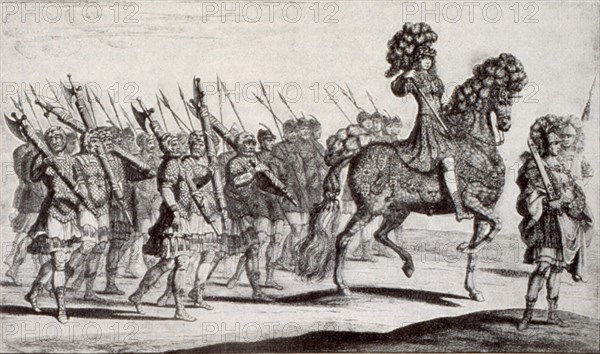 Karl XI, carousel at his reign in 1672. Creator: David Klöcker Ehrenstrahl.