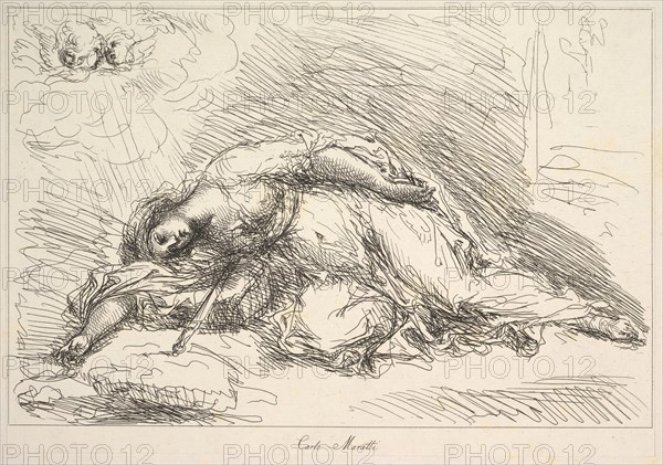 Woman Slain with Sword, 1740-1802. Creator: Giuseppe Canale.