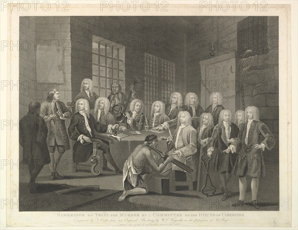 Bambridge on Trial for Murder by a Committee of the House of Commons, June 1, 1803. Creator: Thomas Cook.