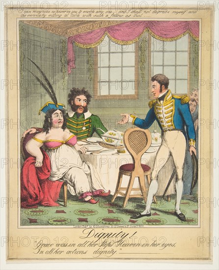 Dignity! - "Grace was in all her Steps. Heaven in her eyes, In all her actions di..., June 21, 1821. Creator: Theodore Lane.