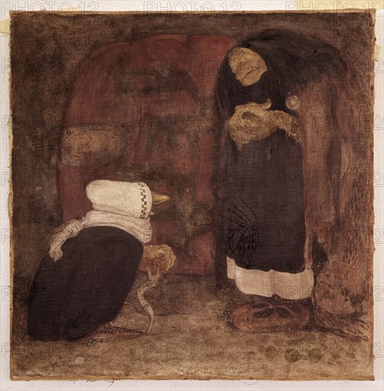 Troll women, 1913. Creators: Unknown, John Bauer.