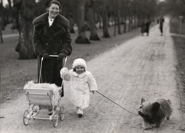 Princess Margaret in the Haga Park, Sweden, 1937. Creator: Unknown.