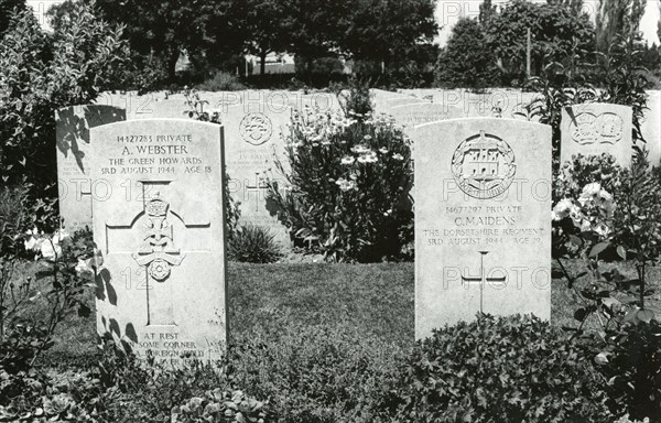 British war cemetery in Bayeux, France. Creator: Unknown.