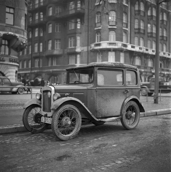 An old Austin in Stockholm, Sweden, 1958. Creator: Unknown.