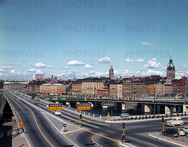 Central bridge, Stockholm, Sweden, 1960s. Creator: Unknown.