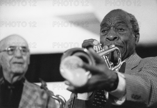 Joe Wilder, Flip Phillips, Arbor Records March of Jazz Festival, Clearwater Beach, Florida, 1997. Creator: Brian Foskett.