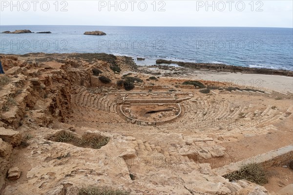 Libya, Apollonia, Theatre, 2007. Creator: Ethel Davies.