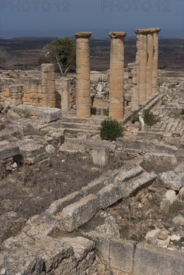 Libya, Cyrene, Sanctuary of Apollo, Temple of Apollo, 2007. Creator: Ethel Davies.