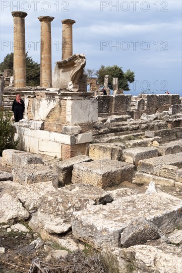 Libya, Cyrene, Sanctuary of Apollo, Temple of Apollo, 2007. Creator: Ethel Davies.