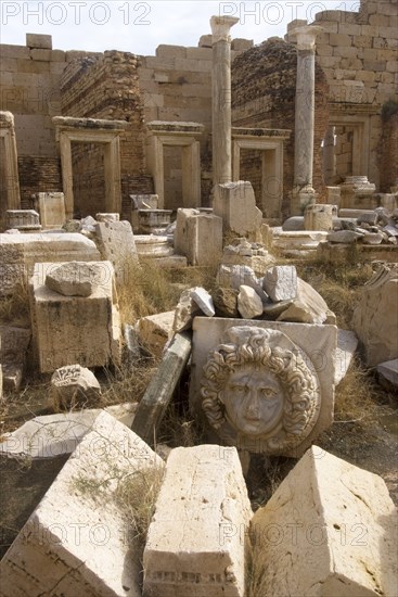 Libya, Leptis Magna, Severan Forum, 2007. Creator: Ethel Davies.