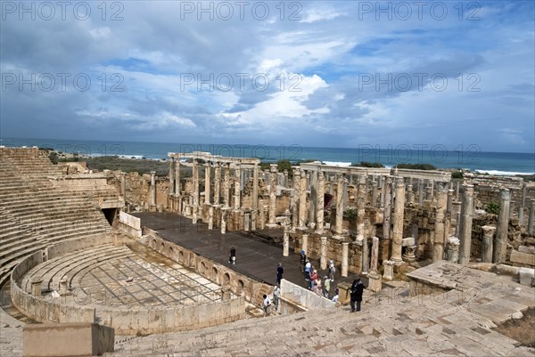 Libya, Leptis Magna, Theatre, 2007. Creator: Ethel Davies.