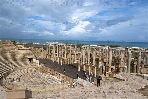 Libya, Leptis Magna, Theatre, 2007. Creator: Ethel Davies.