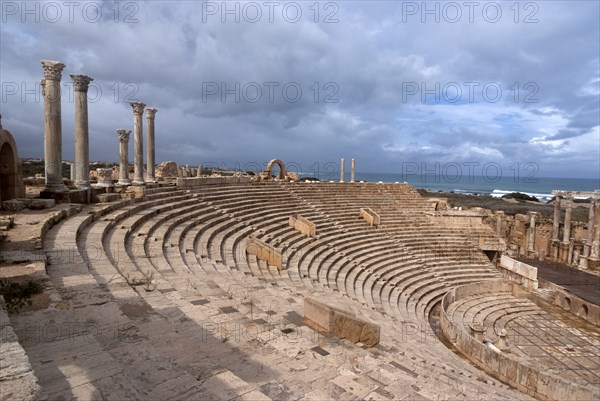 Libya, Leptis Magna, Theatre, 2007. Creator: Ethel Davies.