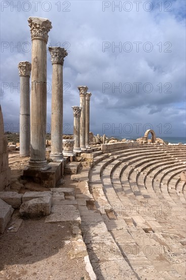 Libya, Leptis Magna, Theatre, 2007. Creator: Ethel Davies.