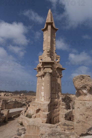 Libya, Sabratha, Phoenician Mausoleum, 2007. Creator: Ethel Davies.