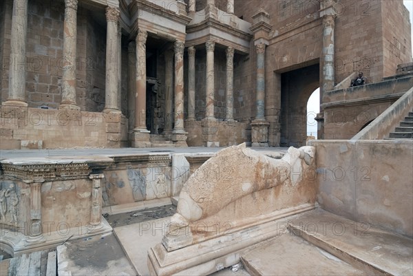 Libya, Sabratha, Theatre, 2007. Creator: Ethel Davies.