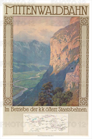 Mittenwald Railway, c. 1912. Creator: Jahn, Gustav