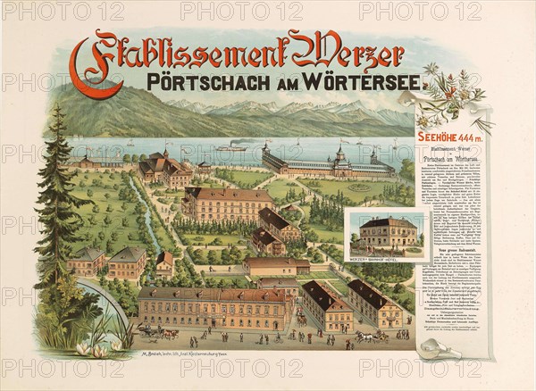 Etablissement Werzer - Pörtschach am Wörthersee, c. 1890. Creator: Anonymous.