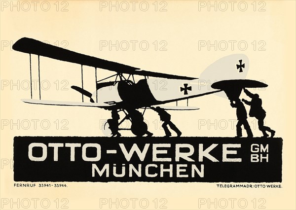 Otto-Werke, München , c. 1915. Creator: Hohlwein, Ludwig