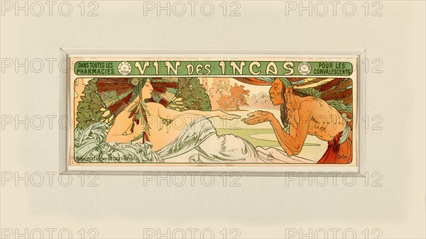 Vin des Incas , 1897. Creator: Mucha, Alfons Marie