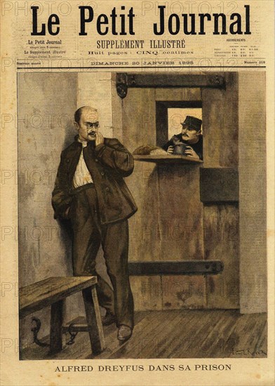 Le Petit Journal concerning the Dreyfus Affair , 1895. Creator: Royer, Lionel