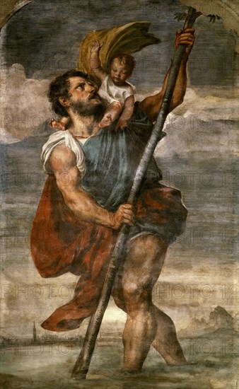 Saint Christopher, 1523-1524 . Creator: Titian