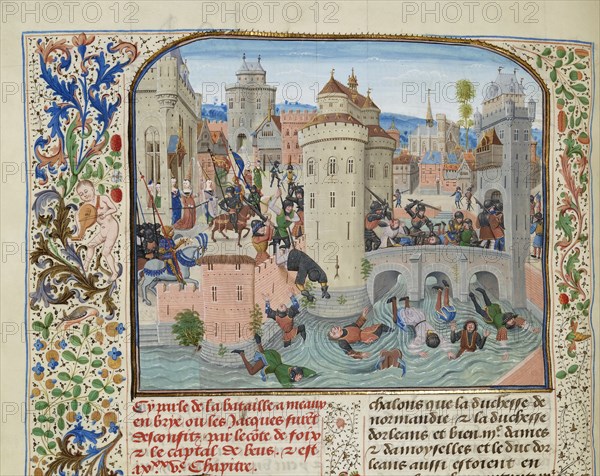 Defeat of the Jacquerie on 9 June 1358, ca 1470-1475. Creator: Liédet, Loyset
