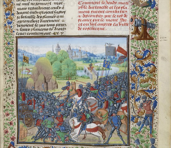 The Battle of Roosebeke on 27 November 1382, ca 1470-1475. Creator: Liédet, Loyset